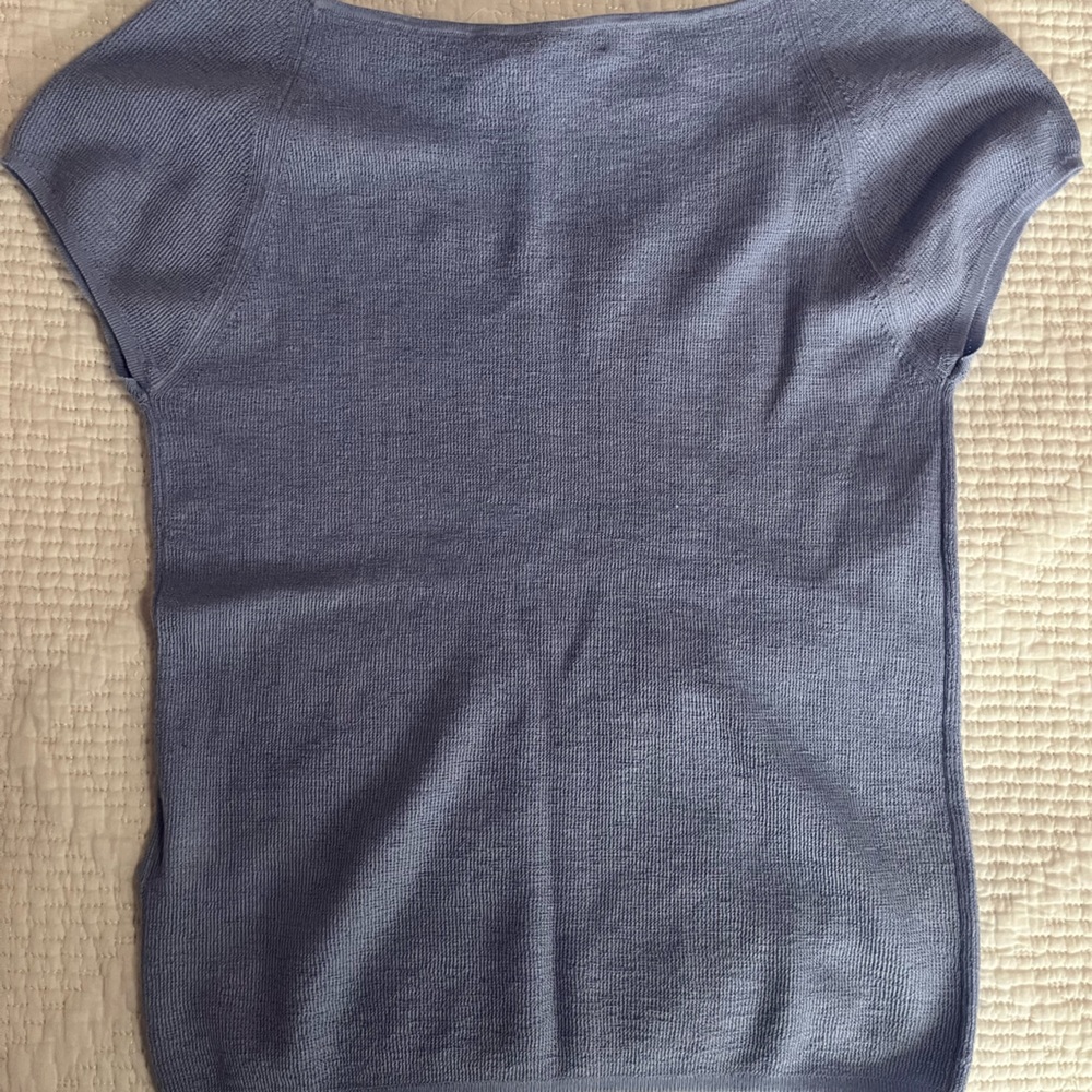J. Crew Cashmere silk blend sweater short sleeve shirt - Picture 3 of 5